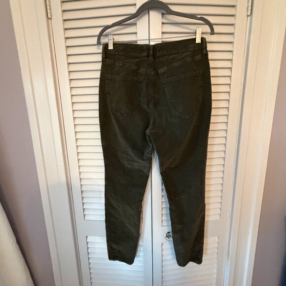 We the Free women's corduroy pants 29 green button fly cotton - Picture 5 of 8